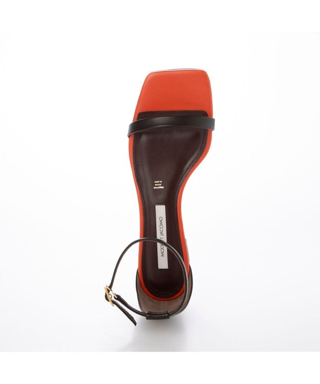 MODE ET JACOMO <MODE ET JACOMO>スリムストラップフラットサンダル ダークブラウン