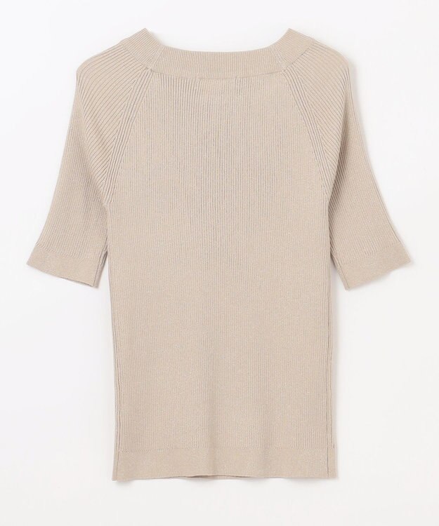 ANY ラメリブニット ベージュ