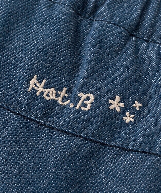 MIKI HOUSE HOT BISCUITS 【80-120cm】 デニム スカート付きパンツ 紺