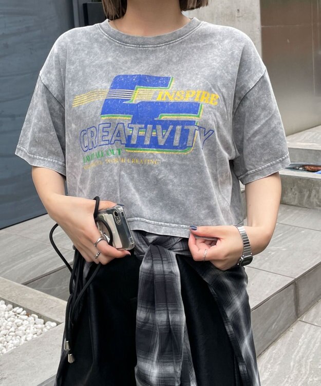 WEGO ヴィンテージウォッシュショートT 柄4