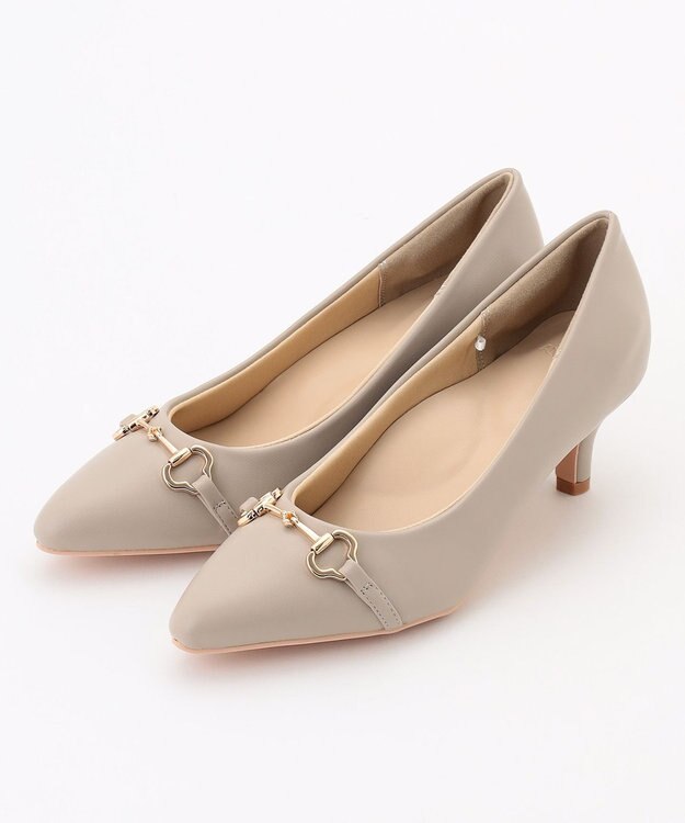 ANY SIS 【22.5～24.5cm】ビット付き パンプス グレージュ