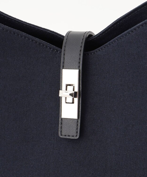 ICB リネン混ワンショルダー ネイビー系