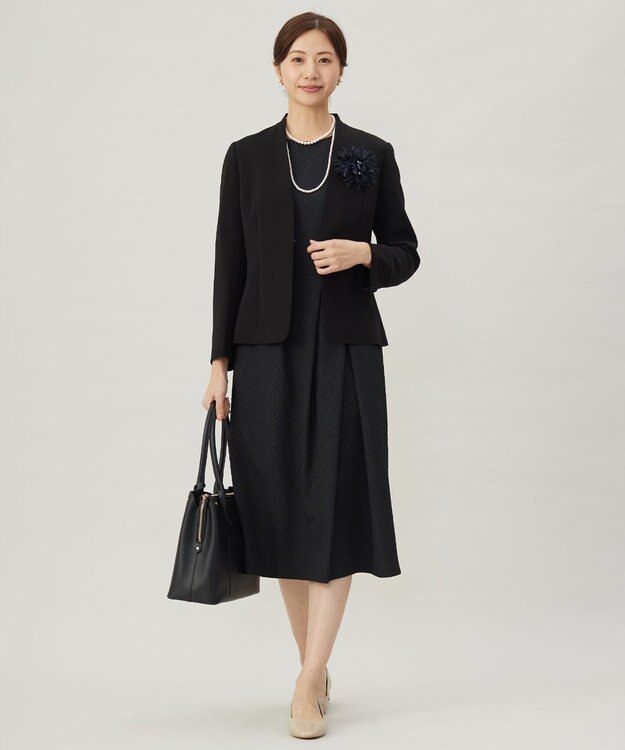 J.PRESS LADIES 【WEB限定】リバーシブルパール イヤリング ゴールド系