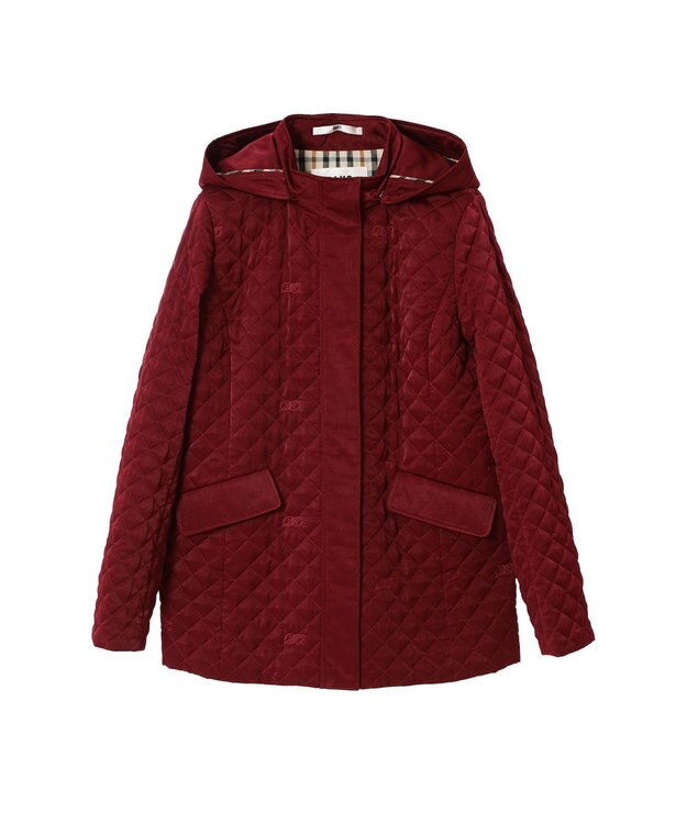 DAKS 2WAYキルトジャケット ボルドー