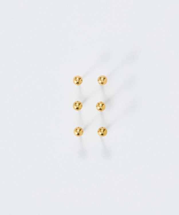 Phoebe 【金属アレルギー対応】6setメタルピアス　ゴールド/サージカルステンレス ゴールド