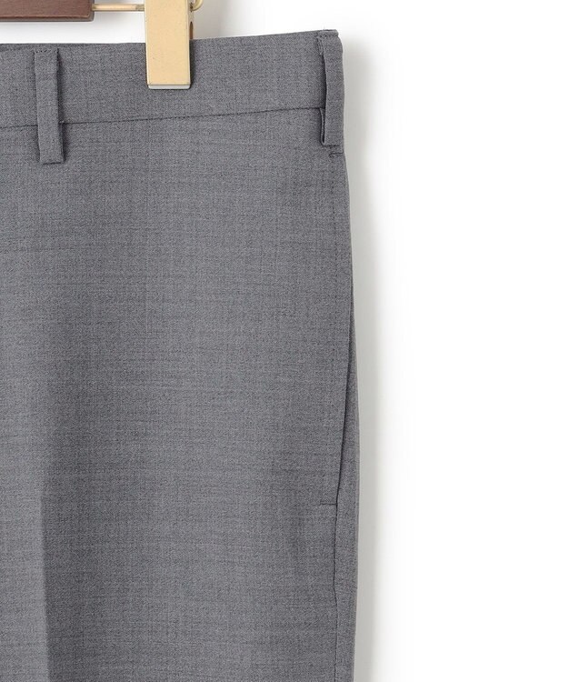 J.PRESS MEN 【Peppin Merino Comfort】【ウォッシャブル可 / 折り目加工】プレーンウィーヴ スラックス / ノータック ライトグレー系