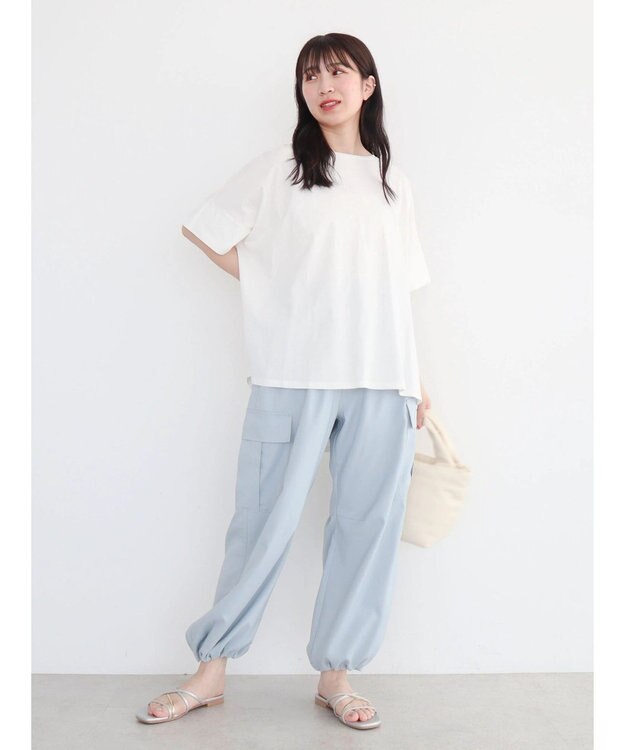 Green Parks 汗染み防止ドルマンバックタックプルオーバー Off White