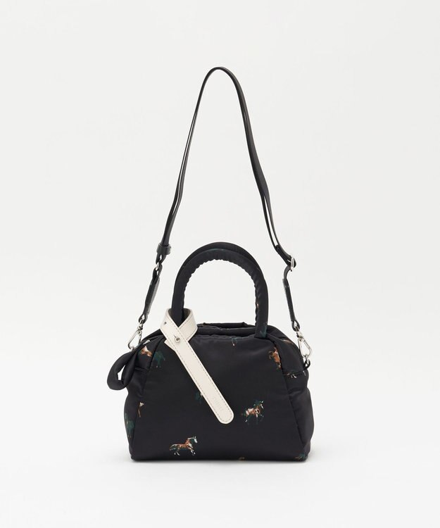 russet WOODLANDER 2WAYミニトートバッグ(CE-1668) Horse/BK