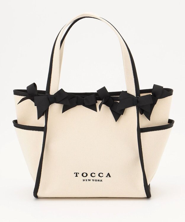 TOCCA OCTUPLE RIBBON TOTE M トートバッグ M ブラック系5
