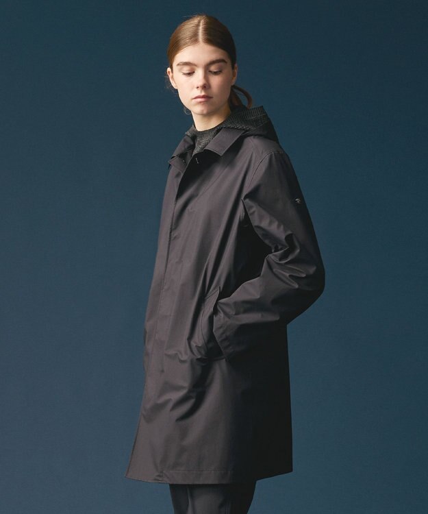 JOSEPH ABBOUD MOUNTAIN 【軽量/防風/透湿防水素材/JAPANファブリック】7Dライトフライ3レイヤーマウンテンシェル コート ブラック系