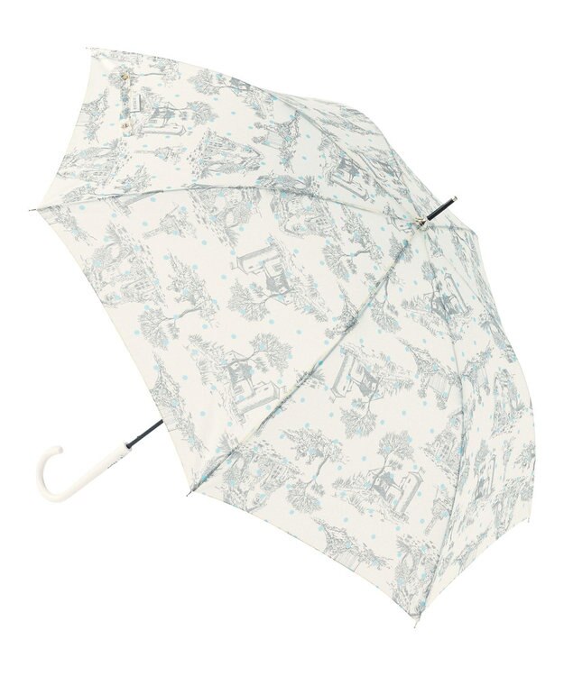 MOONBAT estaa 【耐風】長傘 ヴィレッジドット UV ベージュ