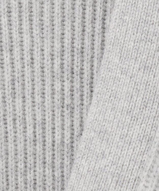 23区 【洗える】カシミヤブレンド ニット カーディガン ライトグレー系