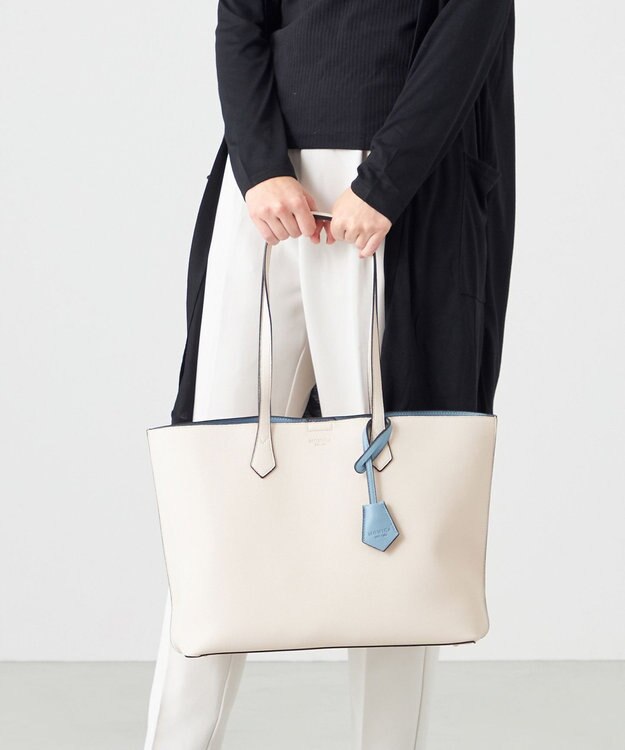 LA BAGAGERIE 【MONICA】バイカラーA4トート アイボリー