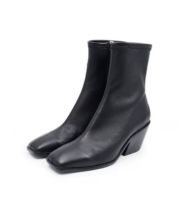 APOM ストレッチレザーサイドジップブーツ 60 ブラック