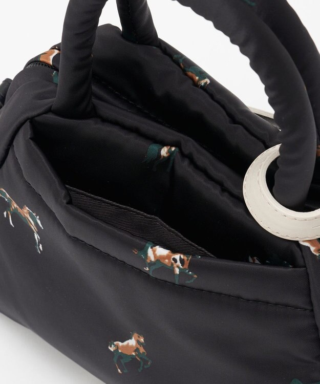 russet WOODLANDER 2WAYミニトートバッグ(CE-1668) Horse/BK