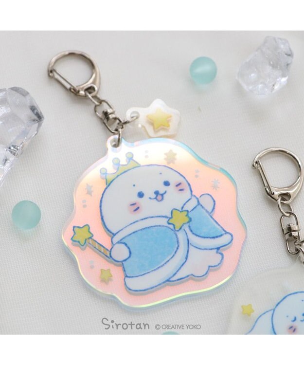 Mother garden しろたん 氷の国 アクリルキーホルダー 《王冠しろたん》 単品 王冠しろたん