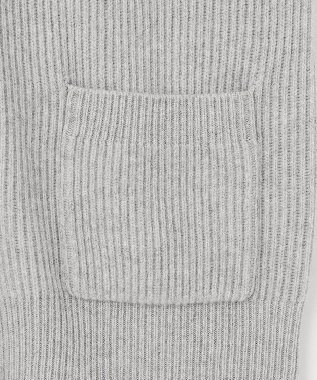 23区 【洗える】カシミヤブレンド ニット カーディガン ライトグレー系