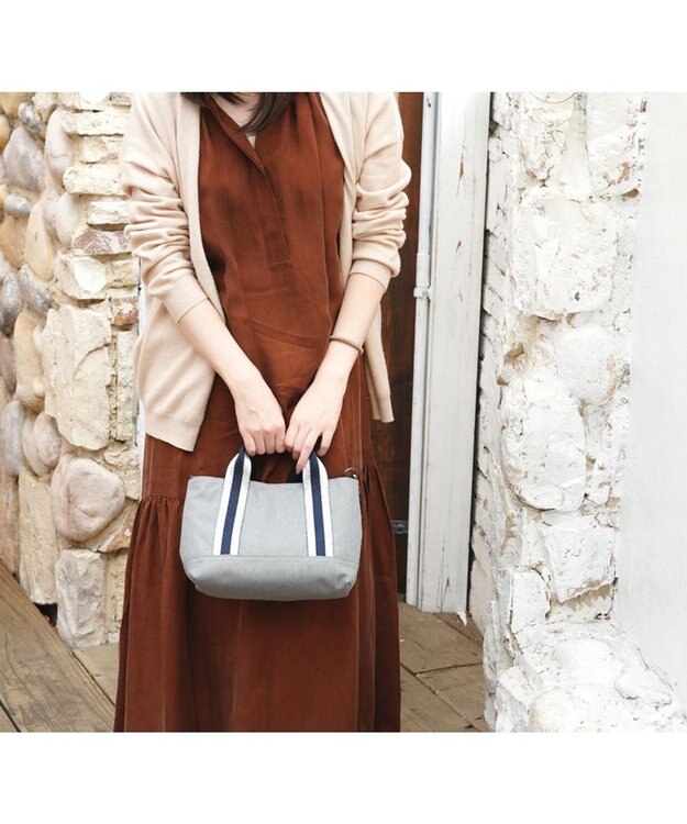 Regalo Felice 【色落ちしないデニム調撥水生地 / 2way】トート小 / REGALO LGY(ライトグレー)