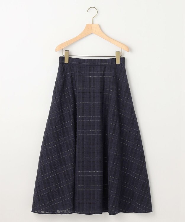組曲 S ラメシアーチェック スカート ネイビー系3