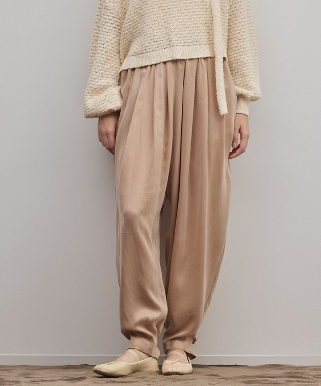 GRACE CONTINENTAL フィブリルバルーンパンツ ベージュ