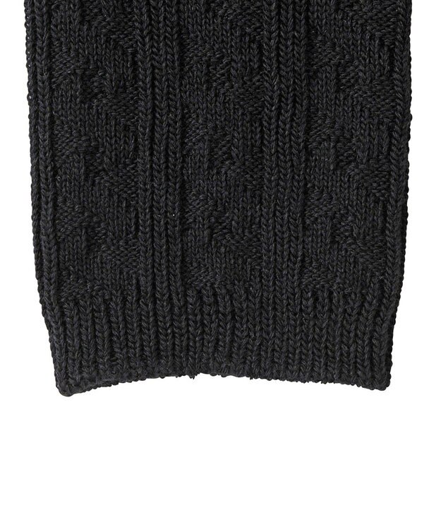 MIKI HOUSE HOT BISCUITS 【80-120cm】ケーブルニット編みレギンス 黒