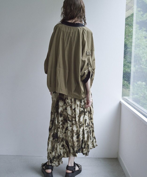 YECCA VECCA 【UVカット/接触冷感/遮熱】COOL5分袖MA-1 Khaki