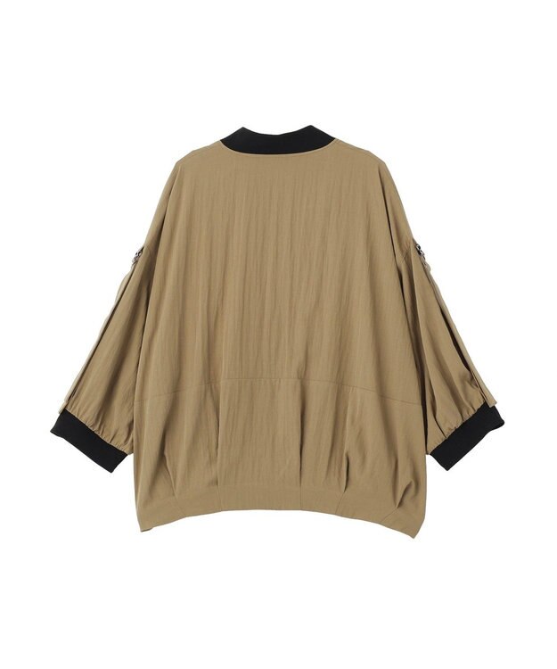 YECCA VECCA 【UVカット/接触冷感/遮熱】COOL5分袖MA-1 Khaki