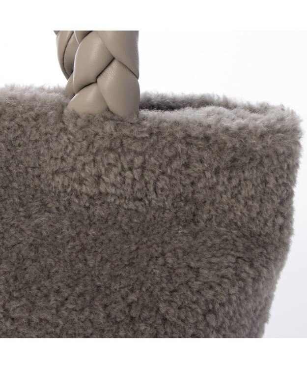 UNBILLION カシュカシュ cachecache / ブレイドハンドルボアミニトート GY