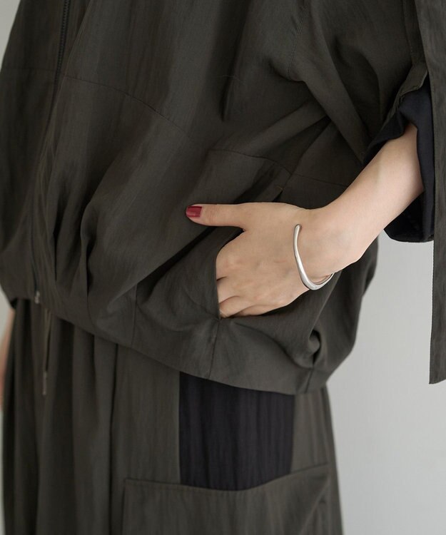 YECCA VECCA 【UVカット/接触冷感/遮熱】COOL5分袖MA-1 Charcoal Gray