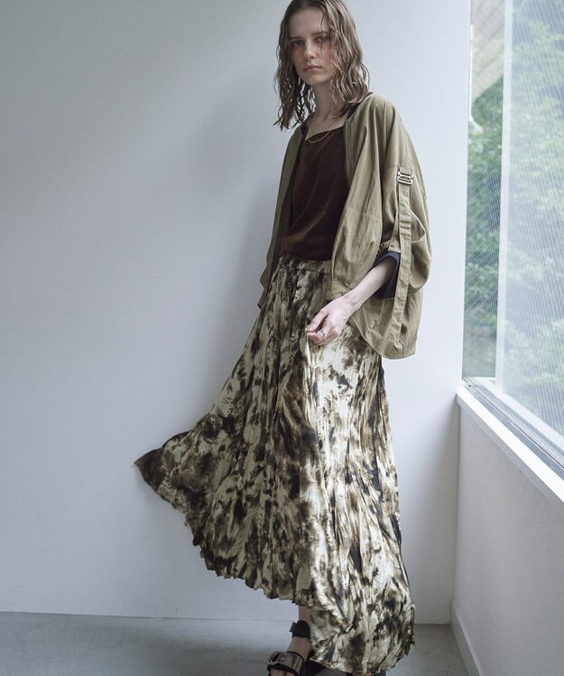 YECCA VECCA 【UVカット/接触冷感/遮熱】COOL5分袖MA-1 Khaki