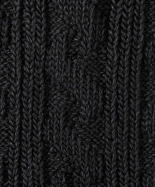 MIKI HOUSE HOT BISCUITS 【80-120cm】ケーブルニット編みレギンス 黒