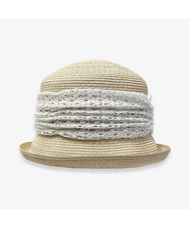 林八百吉商店 un chapeau  リネンブレードハット ホワイト