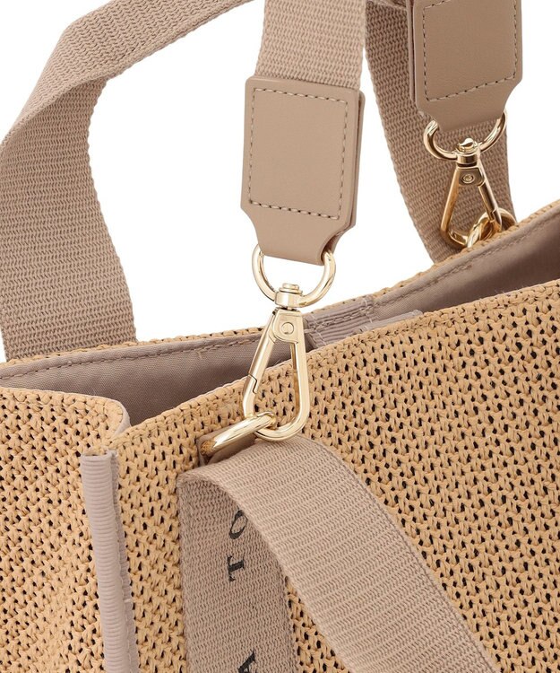 TOCCA 【WEB＆一部店舗限定】DANCING TOCCA SQUARE SUMMER TOTE かごバッグ ベージュ系