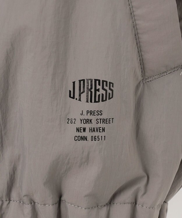 J.PRESS MEN 【J.PRESS ORIGINALS】【UNISEX】Nylon Washer Taffeta Golf Jacket ライトグレー系