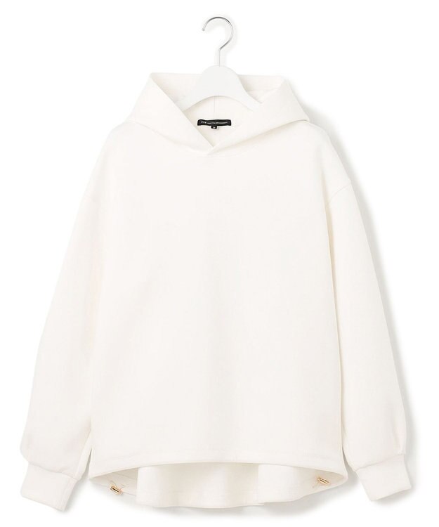 23区 【洗える】コンフォートダンボールジャージー パーカー ホワイト系