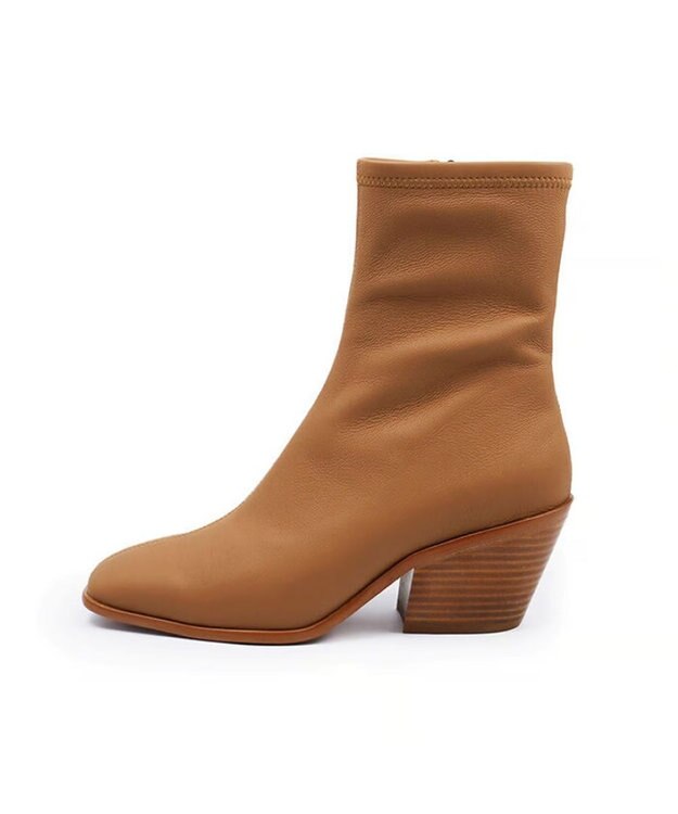 APOM ストレッチレザーサイドジップブーツ 60 キャメル