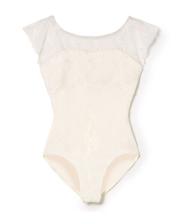 Chacott フレンチスリーブレオタード オフホワイト