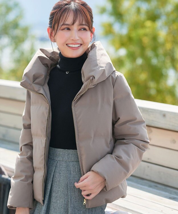 Tiaclasse L 【新色追加・洗える】リブタートルニット ブラック