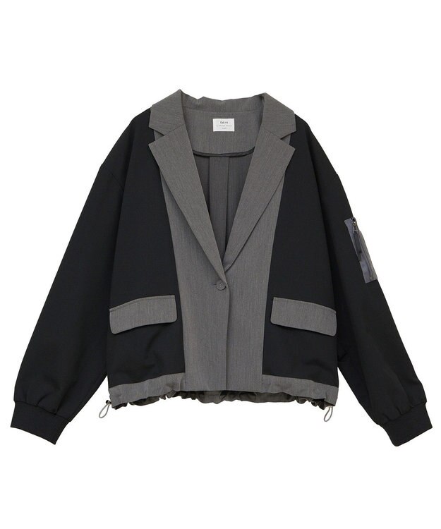 YECCA VECCA MA-1風デザインジャケット Gray