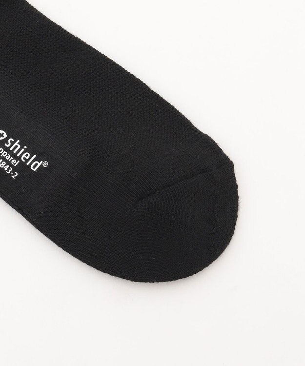 PW CIRCULUS 【虫よけ加工】【MEN】バックLOGOソックス ミドル丈 ゴルフ ブラック系