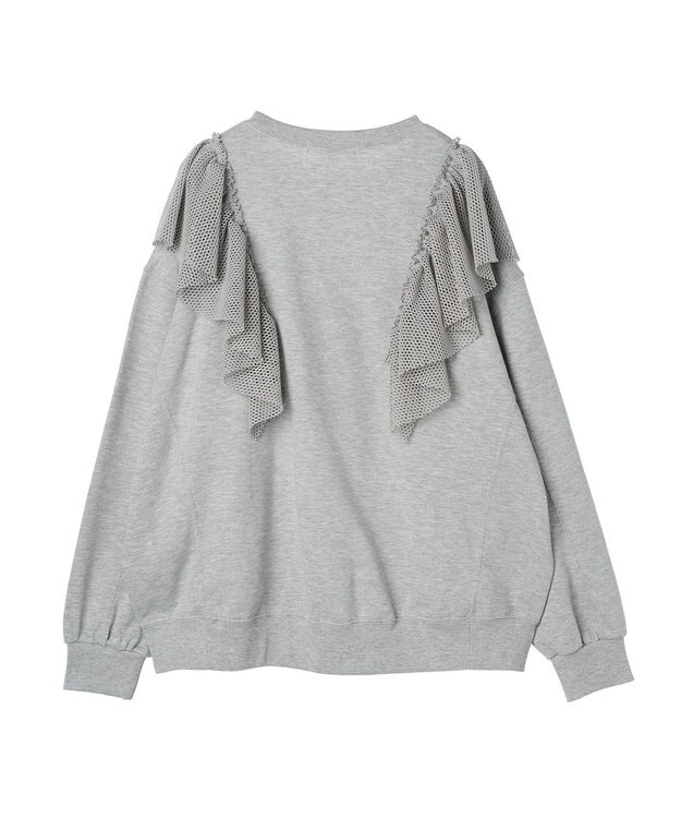 Green Parks ・ＳＵＧＡＲ　ＳＰＯＯＮ　タイガーｐｔラッフルスウェット Gray Mixture