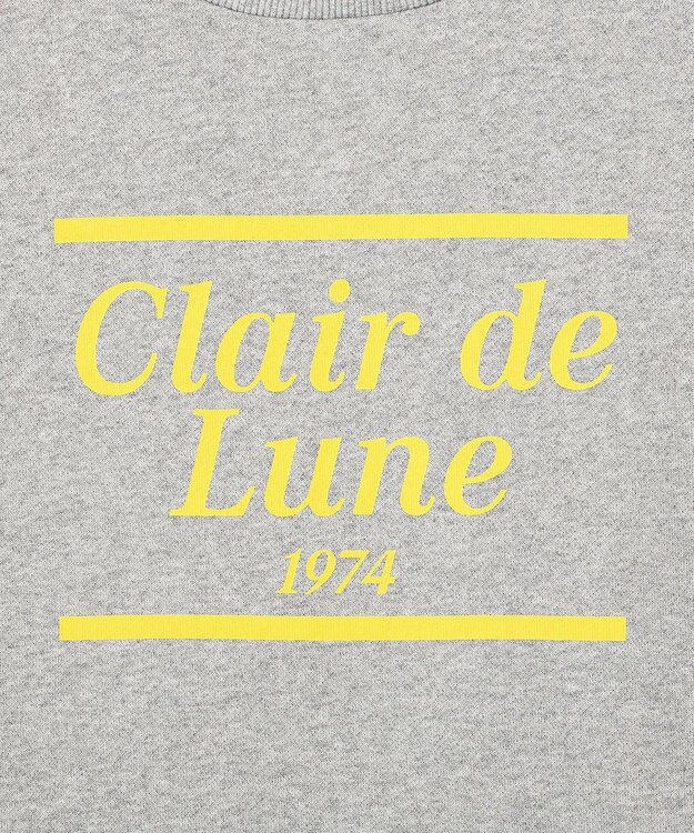 earth music&ecology 【裏毛】アソートロゴウラケドロストプルオーバー Gray Mixture