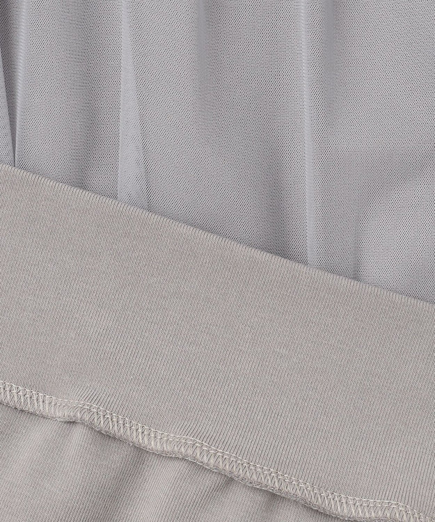 ANY SIS 【洗える】ラッフルチュール プルオーバー グレー