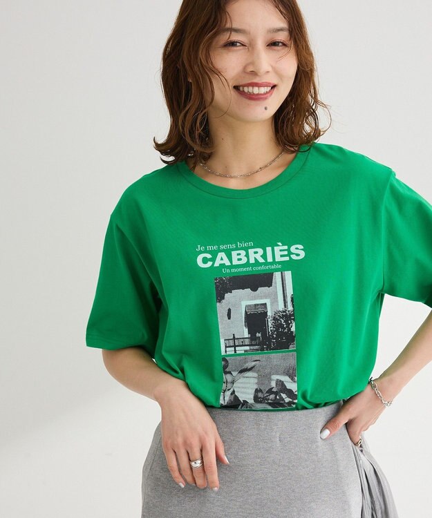 Green Parks アソート柄フォトＴシャツ Green