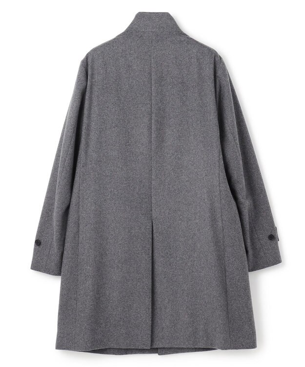 JOSEPH HOMME 【新素材】ライトウールシャギー　スタンドカラーシングルブレストコート グレー系