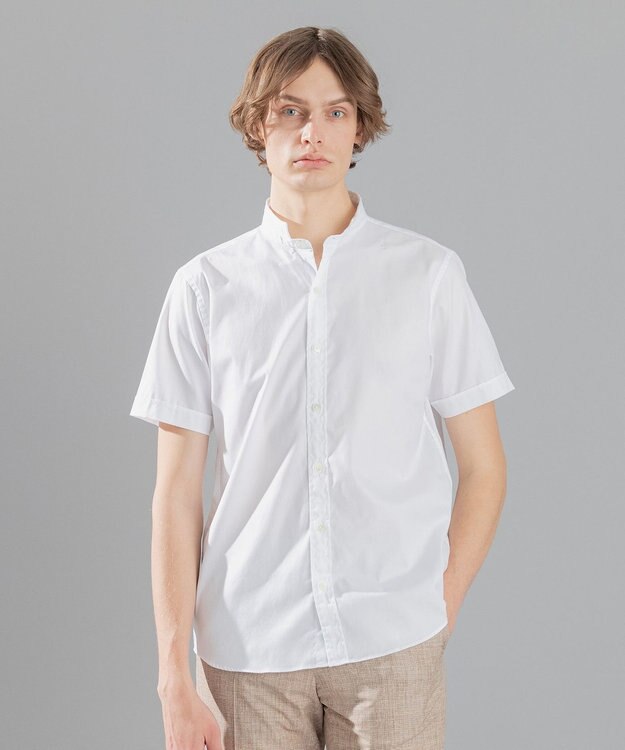 JOSEPH HOMME 【WEB限定商品】80/2 オックスウイング 半袖シャツ ホワイト系