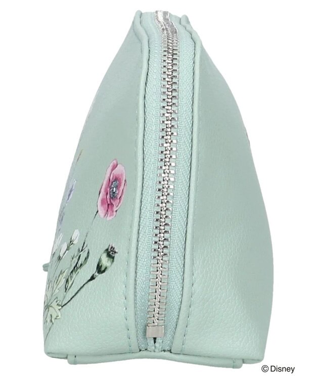 Green Parks ピーター・パン／フラワー合皮ポーチ Beige