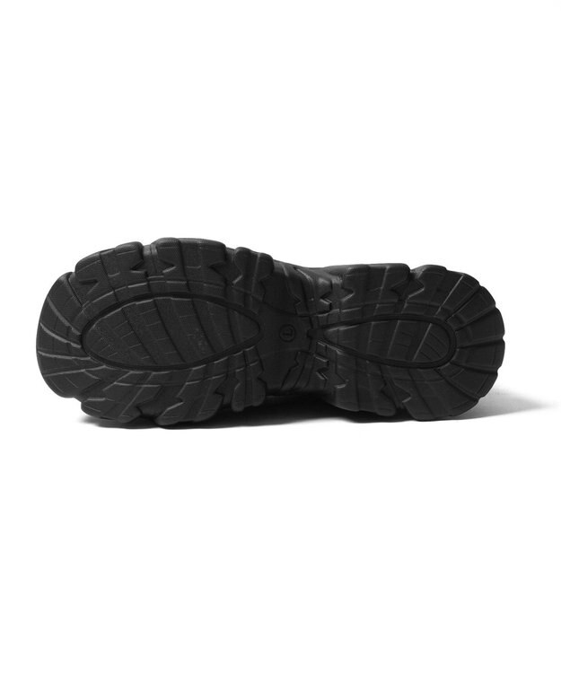 WEGO 厚底ボリュームスニーカーソールロングブーツ ブラック