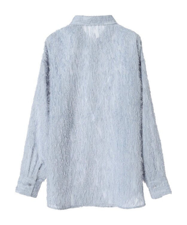 earth music&ecology ジャガードシャツ Blue