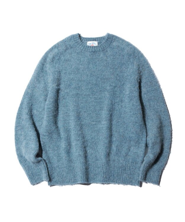 J.PRESS MEN 【J.PRESS ORIGINALS】SHAGGYDOG CREW KNIT / JAPAN MADE ブルー系